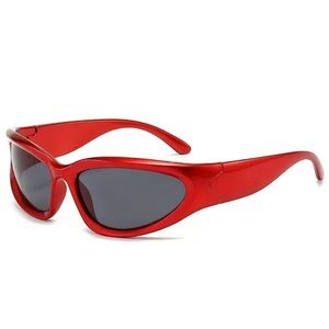 Red futuristic Sunglasses